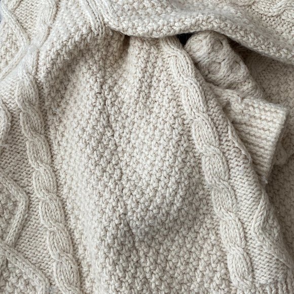 Vintage & Rare 90's Luciano Barbera Handknit Icelandic Cable Sweater Large - Picture 5 of 11